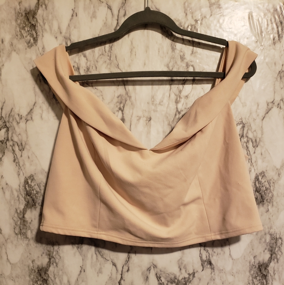 Off the Shoulder Dress Crop